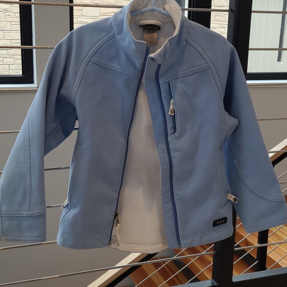 REI light blue xs 4/5  jacket